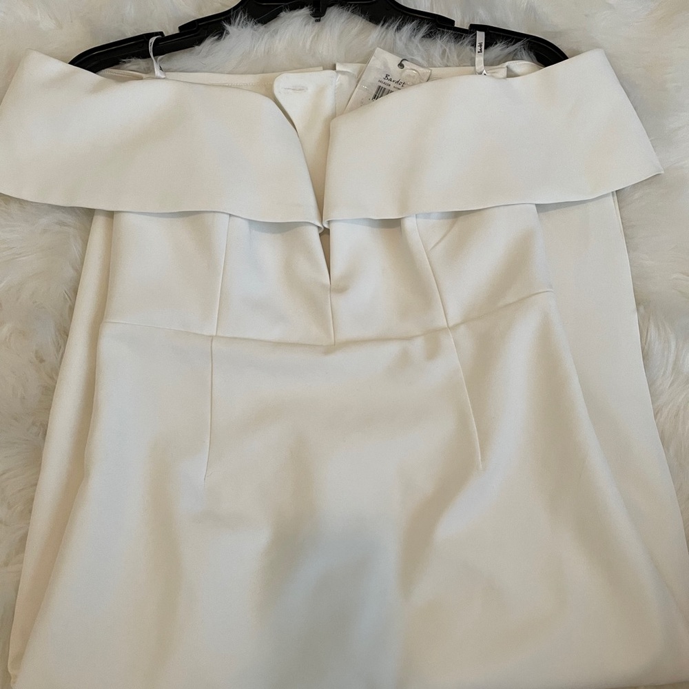 Bardot off the shoulder midi dress